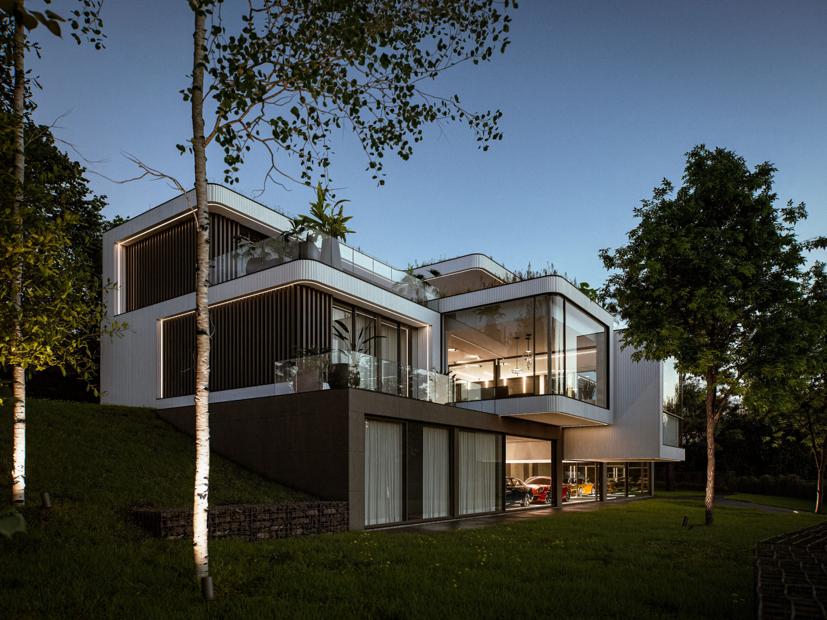 Vila Dobeska landscape and architecture visualisation